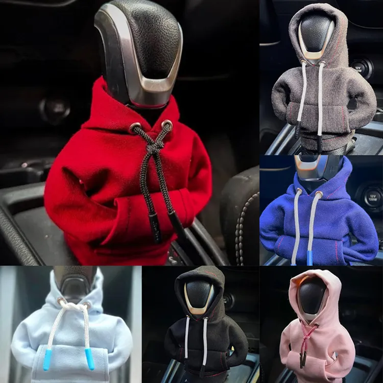 Copri Pomello Cambio 2 Felpe Con Cappuccio Per Leva Del Cambio Auto - Design Divertente, Colore Cielo Stellato, Universali Felpa Cambio Auto