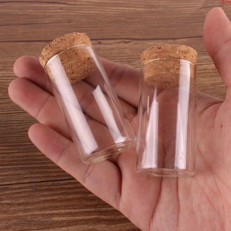 24pcs 20ml size 27*50mm Test Tube with Cork Stopper Spice Bottles Container Jars Vials DIY Craftgood qty Mddij