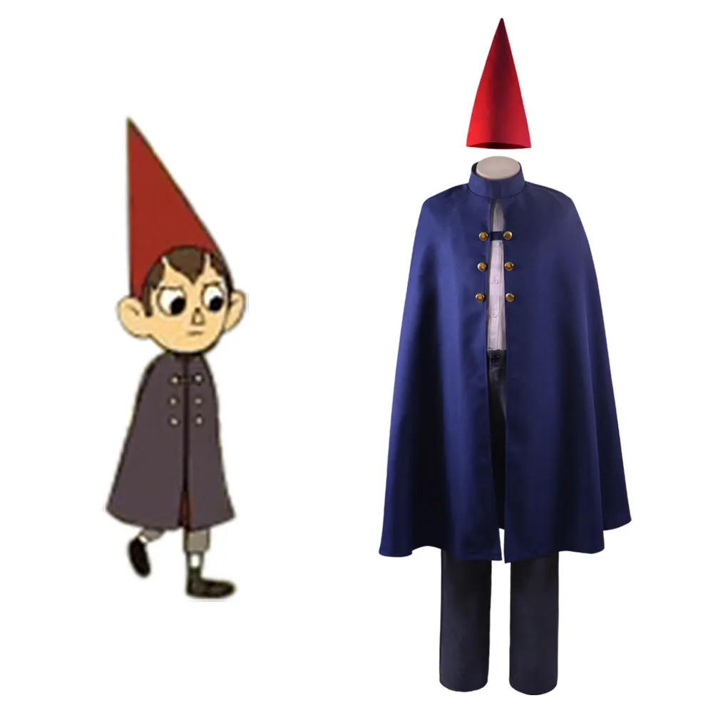 Wirt Anime Cosplay da Animação sobre o Jardim Wall Halloween Costume Mantle Cape Roup para crianças adultas