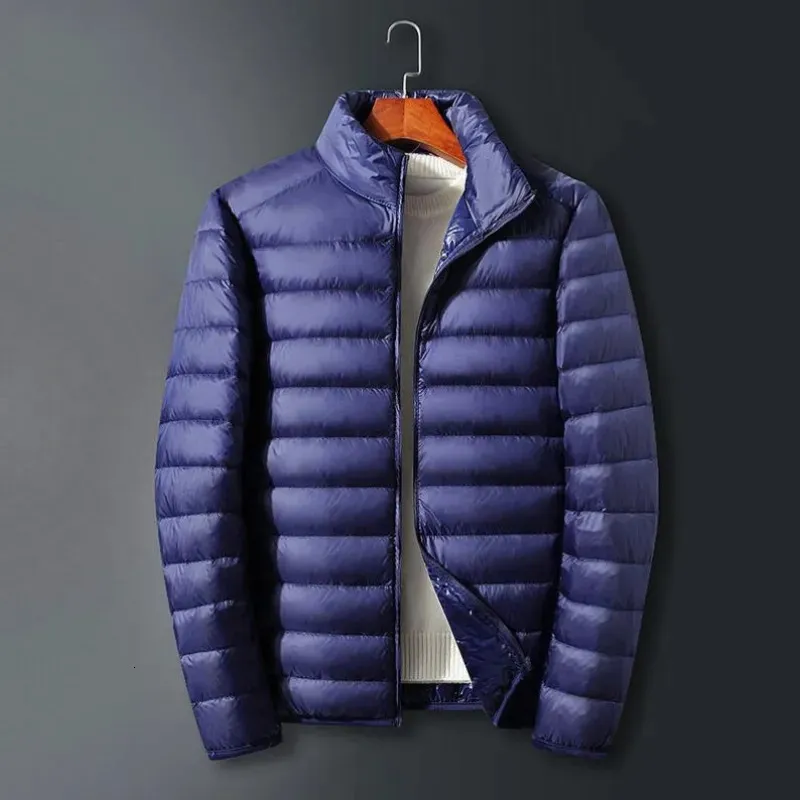 Parkas pour hommes S-6XL homme doudoune de canard Ultra léger printemps vestes à capuche hommes vêtements d'extérieur portables manteau coupe-vent imperméable 231017