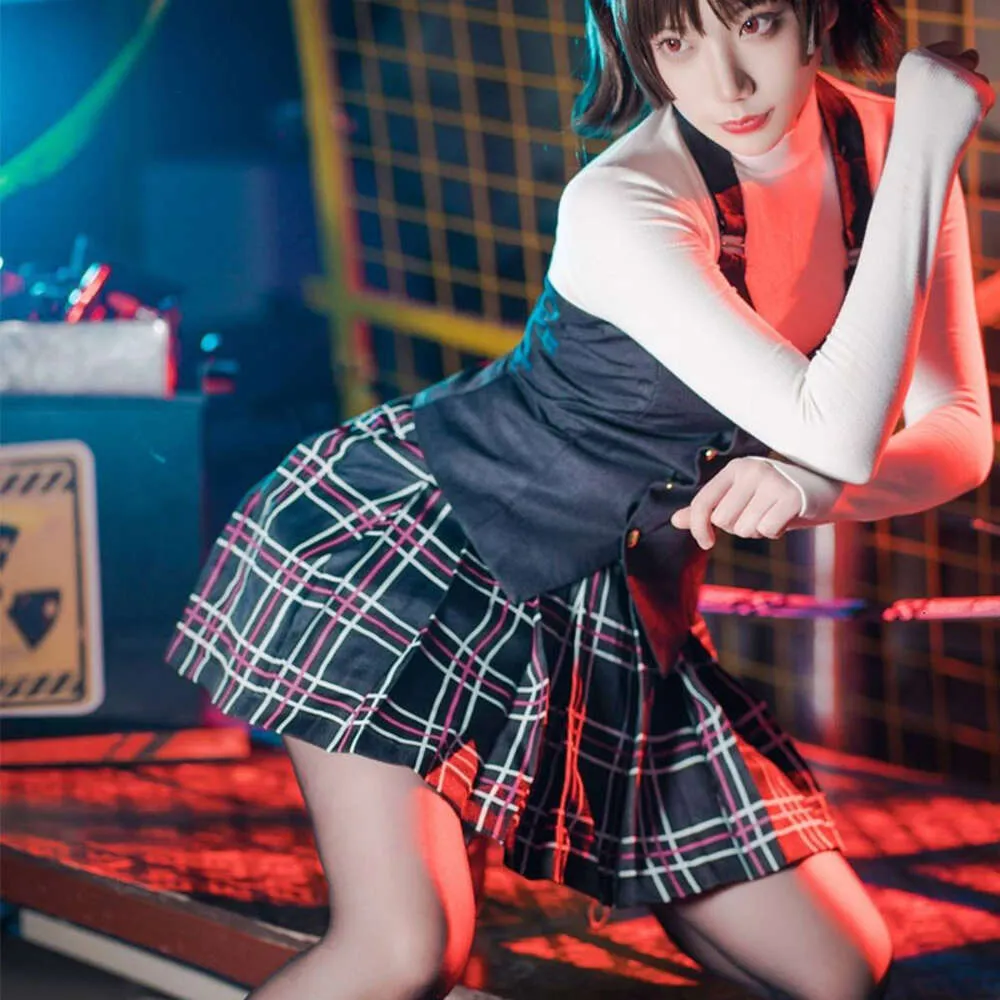 Persona 5 Cosplay Queen Makoto Niijima Cosplay Costume Wig Suit