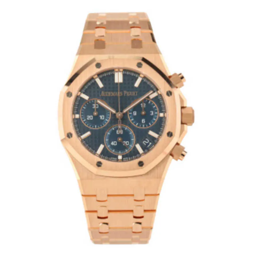 Abby Relógios Audpi Relógio Automático Epic Royal Oak Série 18k Todo Rosa Ouro Mecânico Mens Fm9511n Comprimento Total Seção Peso 257