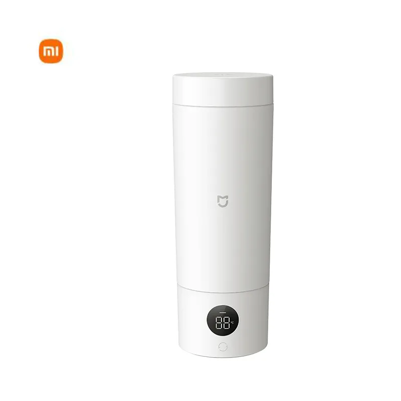 Xiaomi Mijia 휴대용 전기 난방 컵 2 온도 Led Thermos 316 여행 커피를위한 스테인리스 스틸 비등 컵 케틀