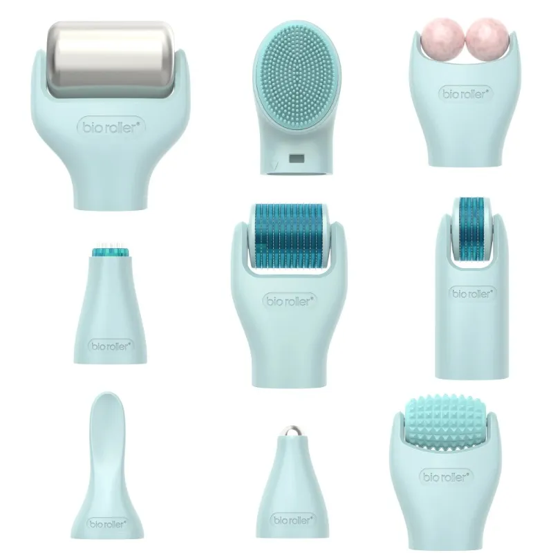 1 Derma 롤러 키트 바이오 롤러 G10 D in 1 Derma Roller Kit Bio Roller G10 D에서 스킨 케어를위한 Jade Microneedle Micro Needle Roller