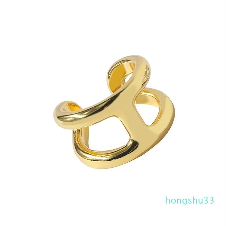2021 novo titânio aço inoxidável anéis de amor para mulheres homens jóias casais simples h carta aberta anéis bague321k