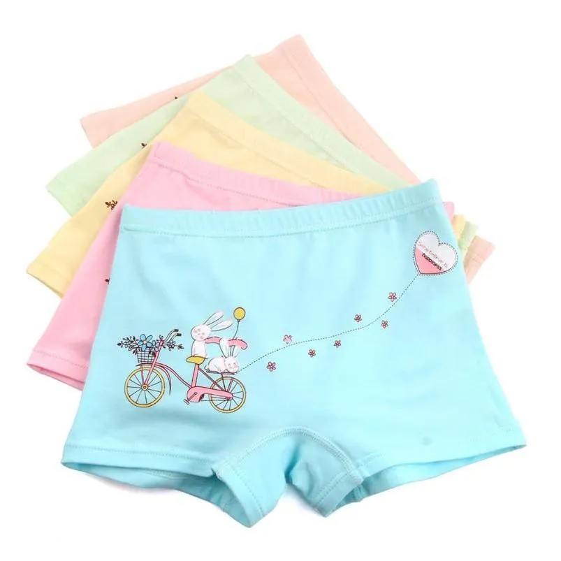 Slipje Slipje 5 stks/partij Onderbroeken Slips Meisjes Schattig ondergoed Baby Boxers Shorts Katoen Cartoon Tieners Ondergoedspantiespantie Dhm0W