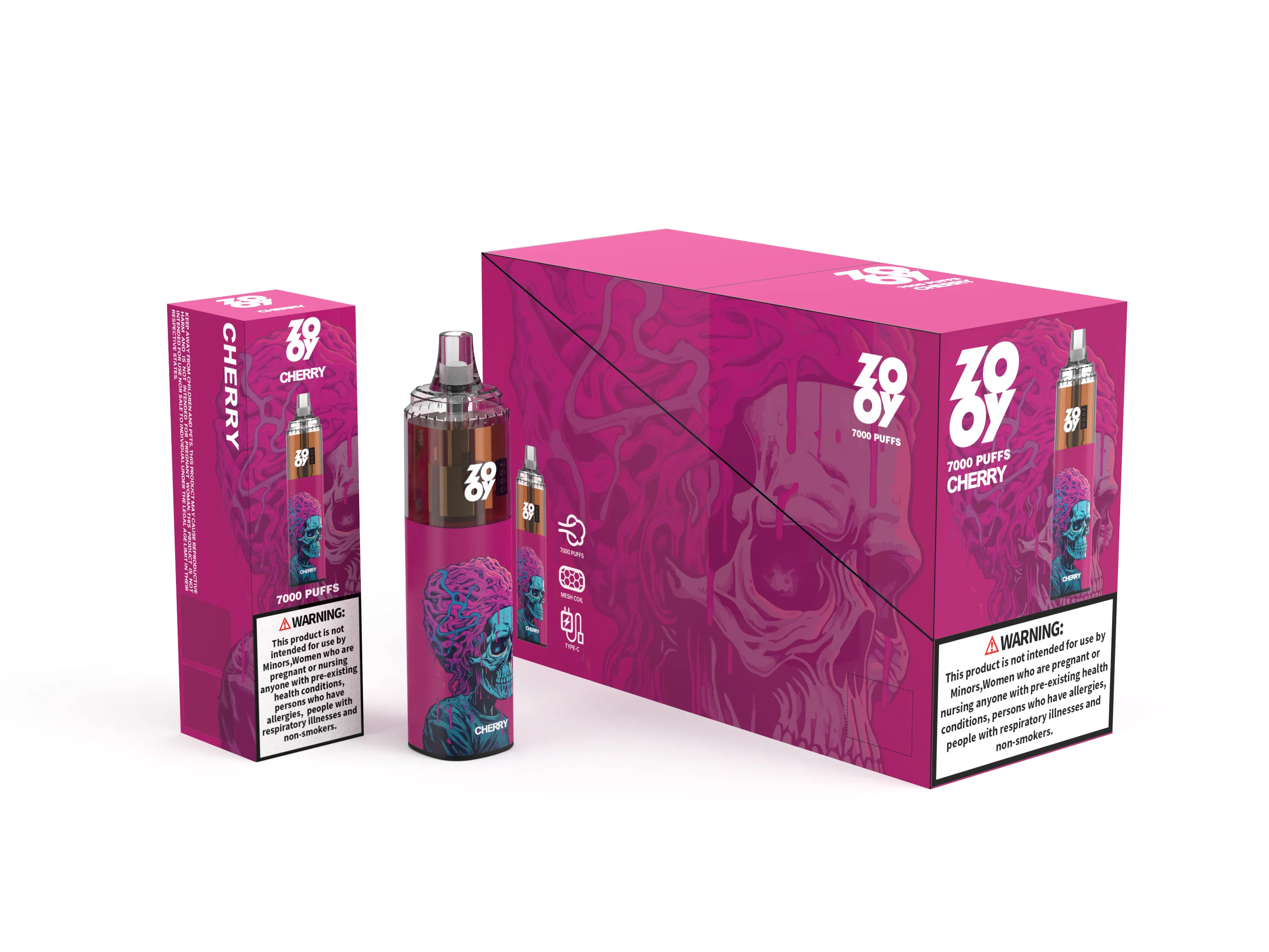 Disposable 7000 Puffs Zooy Tornado E Cigarette Vape Disposable Puff