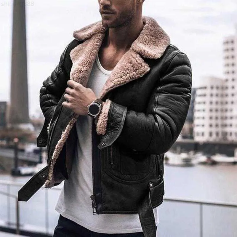 Biker jacket with faux fur clearance collar