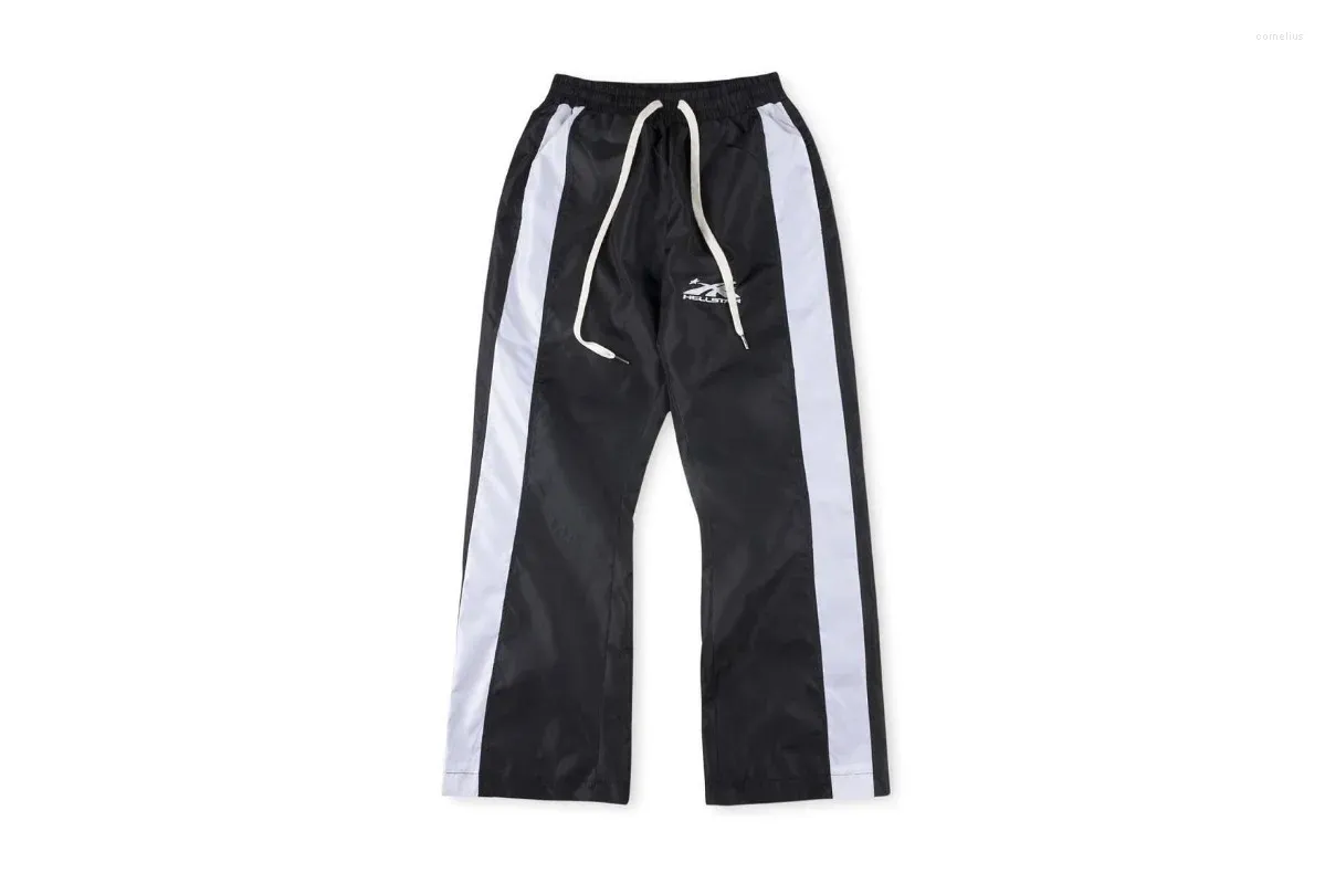 Men's Pants Style High Street Vintage Side Stripes Sweatpants Men Women Jogger Drawstring