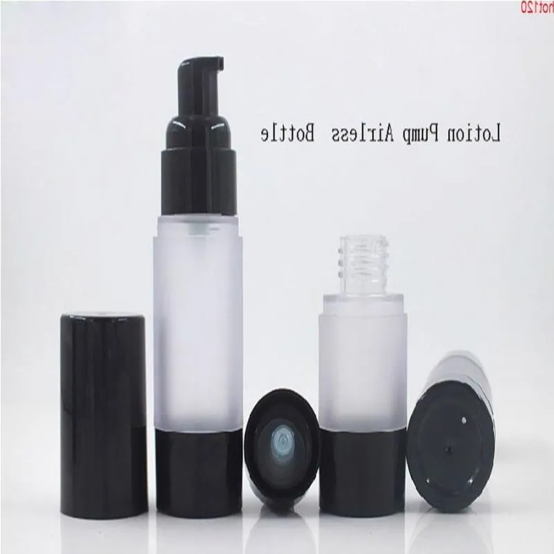 500 x 15ml 30ml 50ml Recarregáveis Plastic Airless Spray Garrafas 1oz Portátil Frost Maquiagem Cosmética Água Loção Bomba Containergood Wjddw