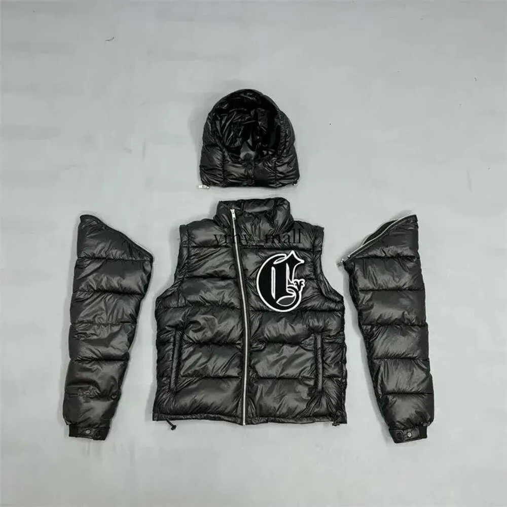 2023AW Corvidae Puffer Winterdonsjack Parka's Afneembare jas Slijtage Topkwaliteit Origineel borduurwerk Warmtejassen Maat S-xl