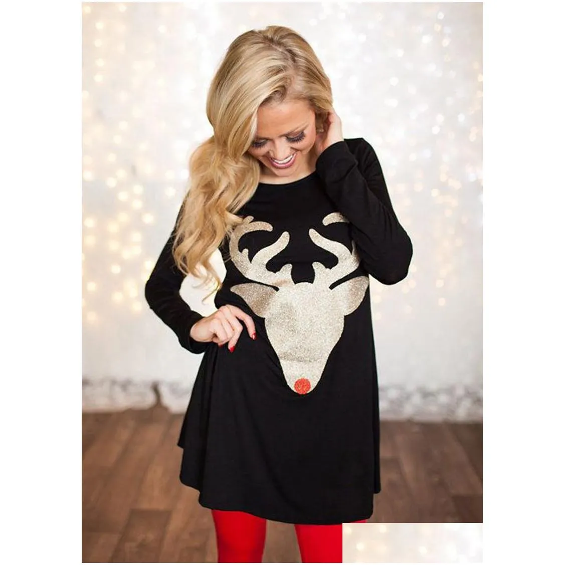 Family Matching Outfits Christmas Day Mother and Daughter Clothes Long  Sleeve Deer Head Cotton Blend from Dhgate Family Matching Outfits - price  12.98