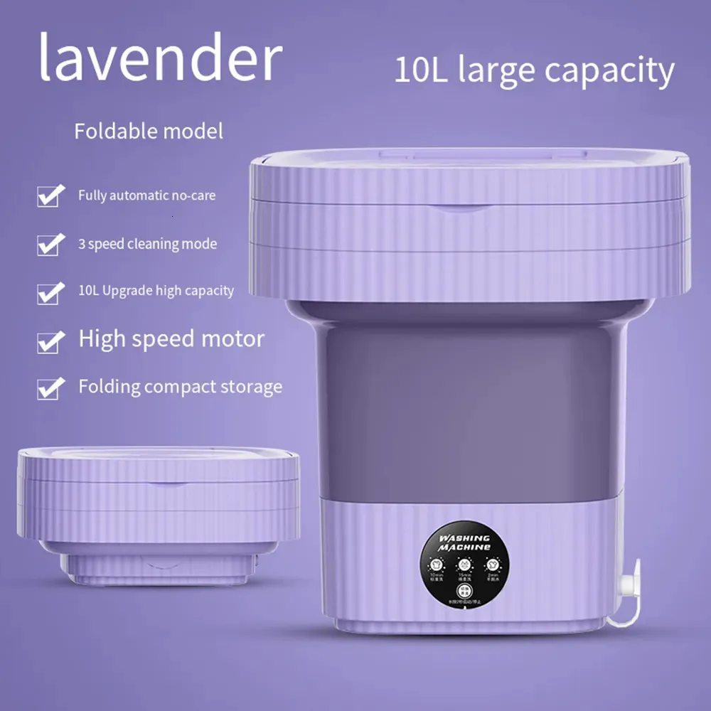 6L Mini lave-linge Portable pliable et automatique,machine à laver  portable,Avec fonction de déshydratation