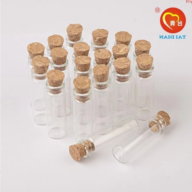 2ml mini cam şişe manyakları mantar veya kauçuk tıpa küçük şişe dekorasyon el sanatları flakonları kavanozlar hediye diy 100pcsgood miktar vfjum