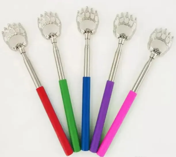 UPS Telescopic Bear Claw Back Scratcher من السهل أن تسقط الإمدادات الصحية من الخدش الفولاذ المقاوم للصدأ الصف 323QH