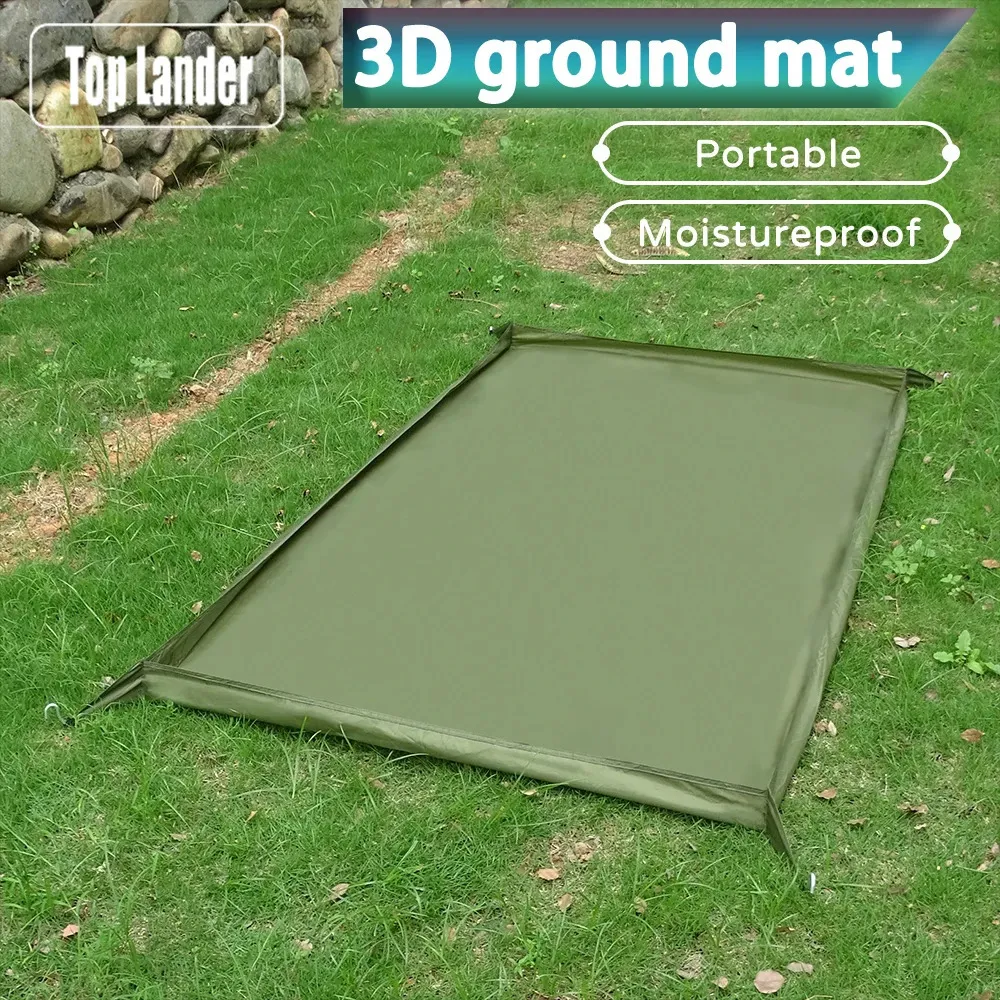 Outdoor Pads 3D Bathtub Groundsheet Outdoor Camping Ground Mat Waterproof Three-dimensional Picnic Mat Moistureproof Pad for Tent 231018