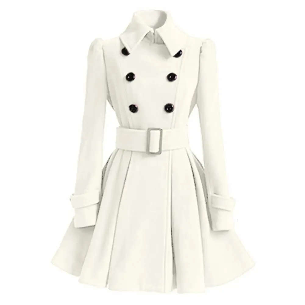 Women's Midi-Length Wool Blonde Winter Swing Coat Womens with Double-Breasted Lapel Womens Mid Length Wool Coat Double Breasted Winter Dress Jacket With Tight  Waist A Line Hem, Solid Color, Keep Warm From Yujia04, $33.42 | DHgate.Com