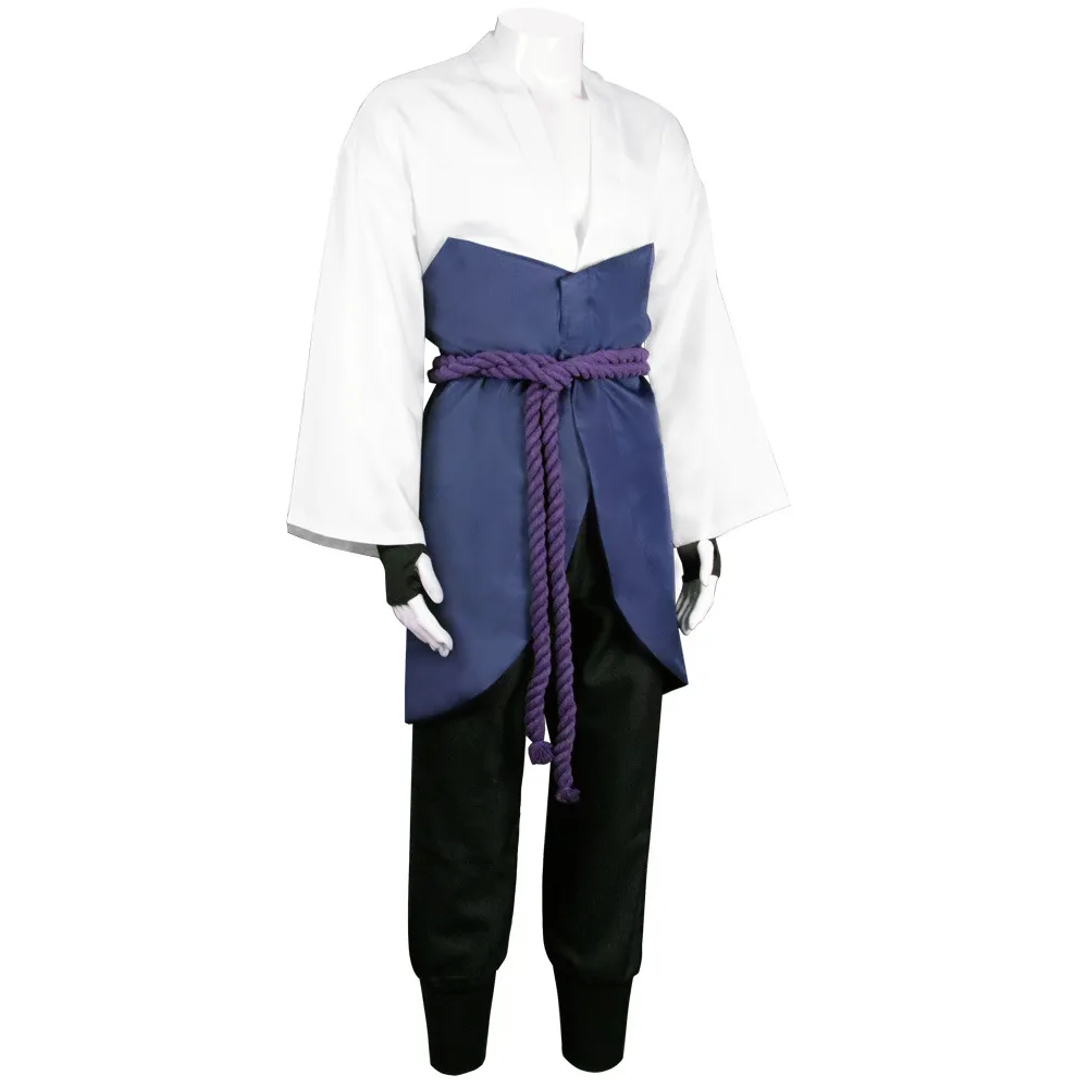 Cosplay naruto veloce vento uchibo sasuke cos costume da gioco completo