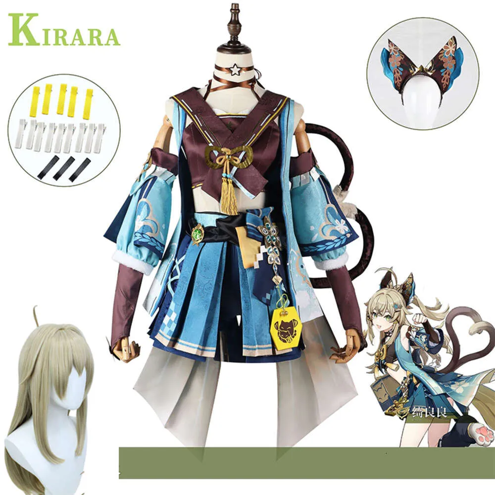 Genshin Impact Cosplay Kirara Costume Game Sweet Lovely Uniform Dress Halloween Party Outfit Women New 2023Cosplay