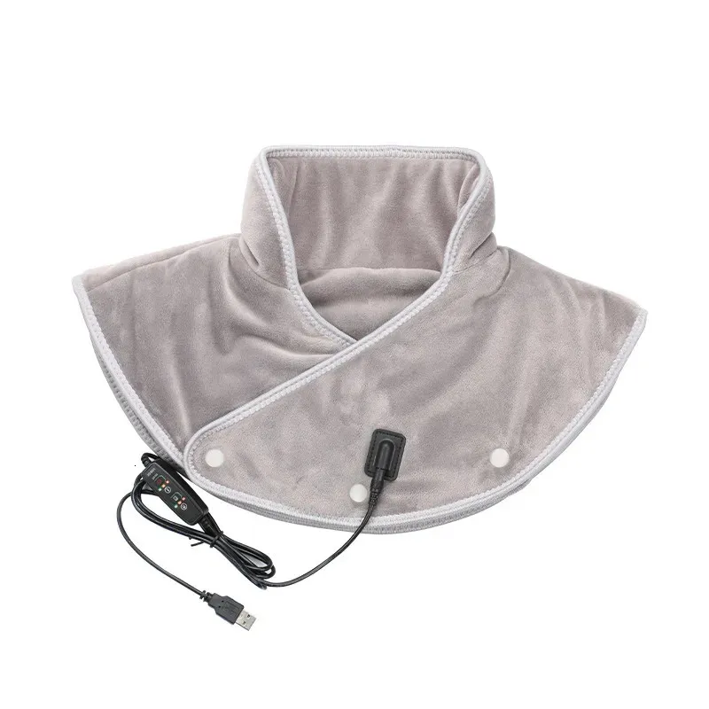 Autres articles de massage Coussin chauffant pour le cou Enveloppement d'épaule chauffant pour les crampes Soulagement de la douleur et soulager la fatigue Attelle de cou à compression thermique électrique 231017