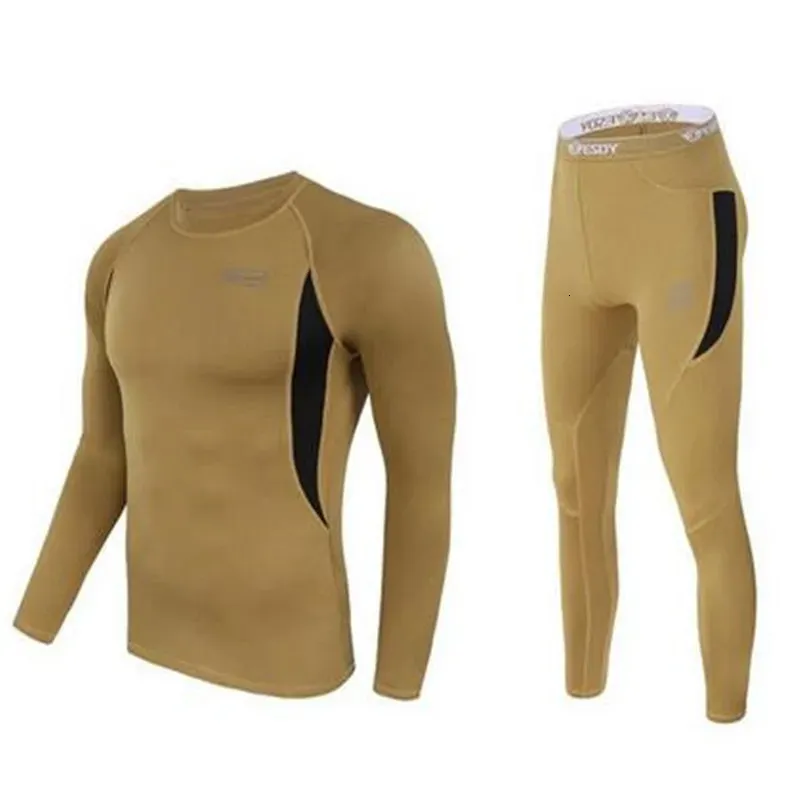 Mens Winter Polartec Warm Underwear Set Military Army Cycle For Quick Dry Heat Thermal Long Johns 918