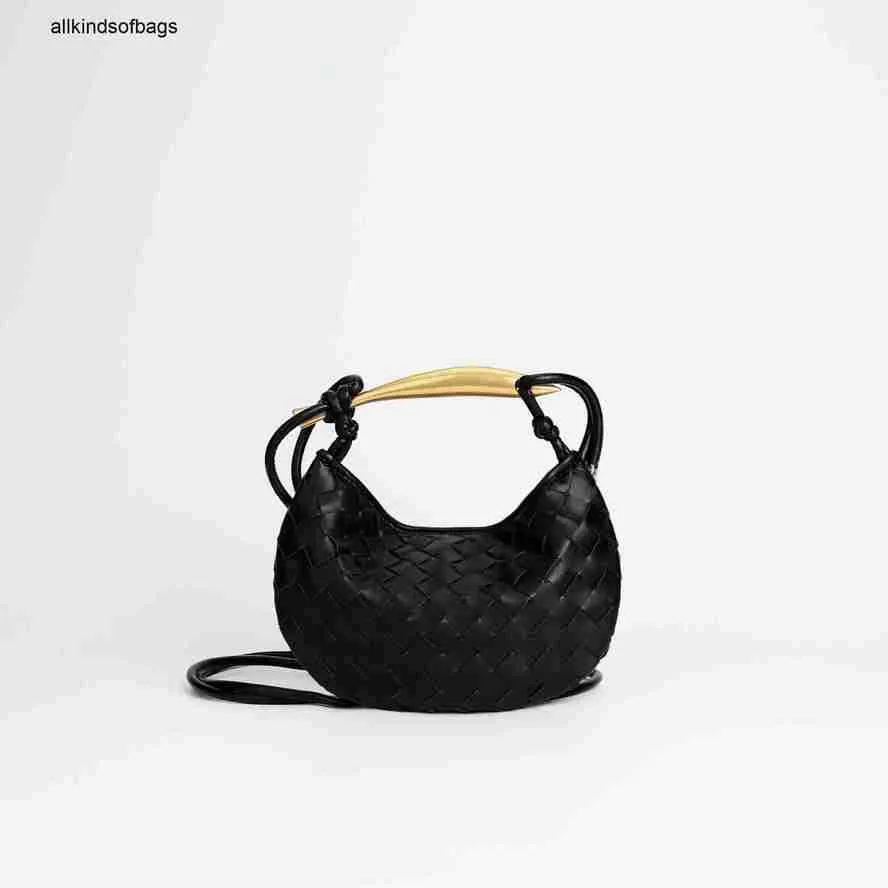 BottegassVenetas Sardine Bag 2023 Nouveau sac tissé de vente chaude Mini cuir souple en métal Bing sac à main à la mode et personnalisé diagonale croix femmes frj