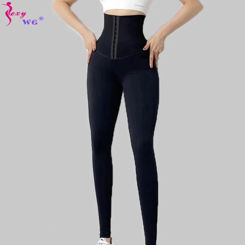 Leg Shaper Sexywg Women Shapewear Leggings Hög midja mage Kontroll Body Shaper Leggings 231018