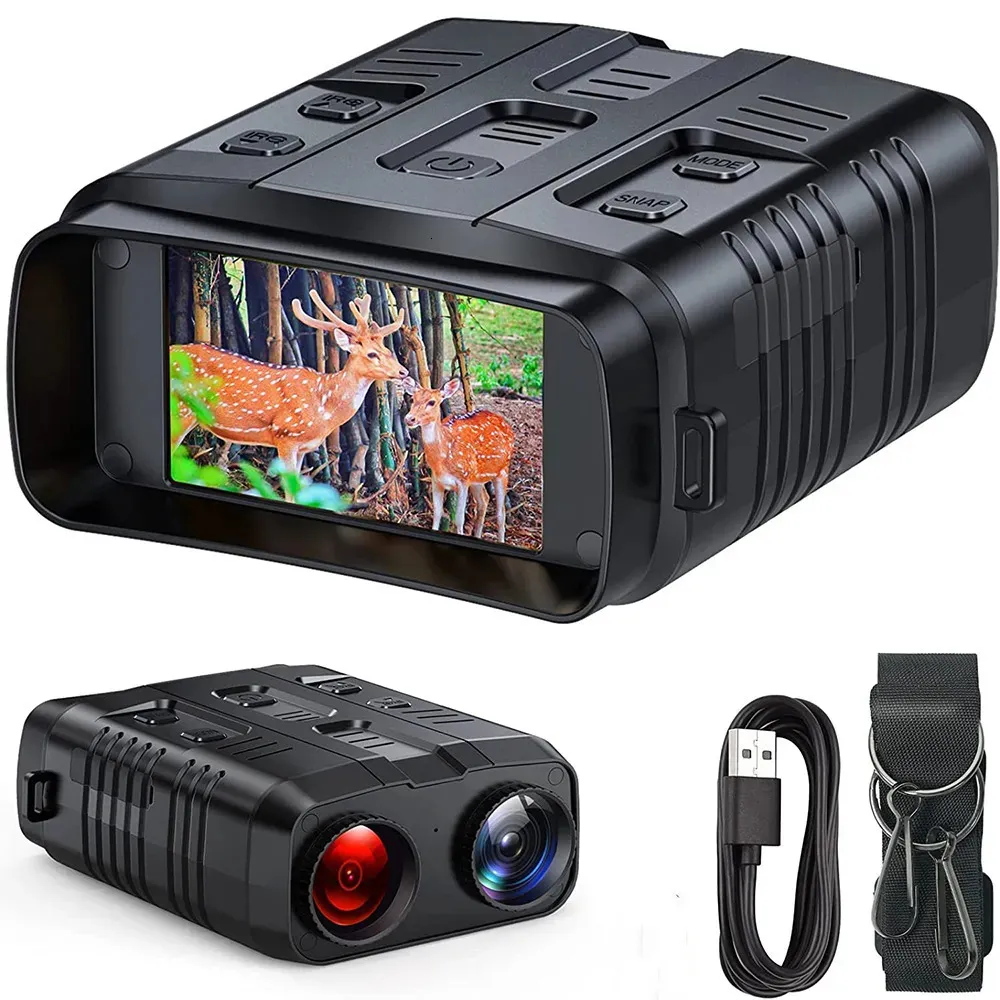 Teleskope R19 Digitales Nachtsichtfernglasgerät 1080P HD 3W Infrarotbrillenrekorder Volldunkel 300m für die Jagd Camping 231018