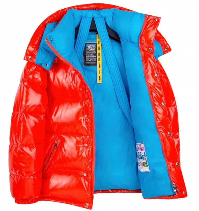 Giacca calda ispessita con cappuccio da uomo corta 2023 invernale nuova tendenza da coppia_voghion.com