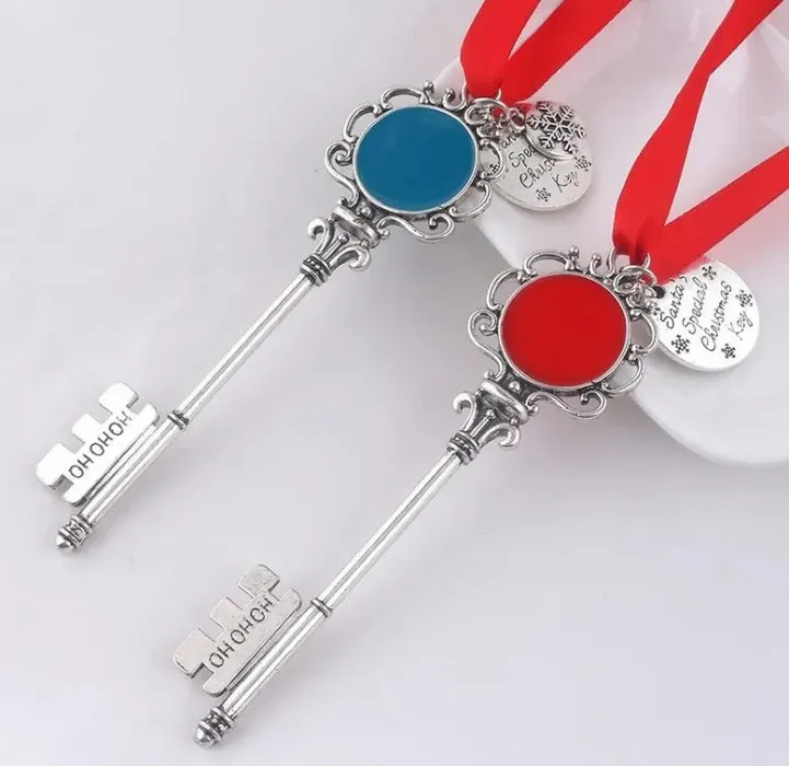 Magic santa claus key christmas ornaments decorations halloween gifts xmas factory price