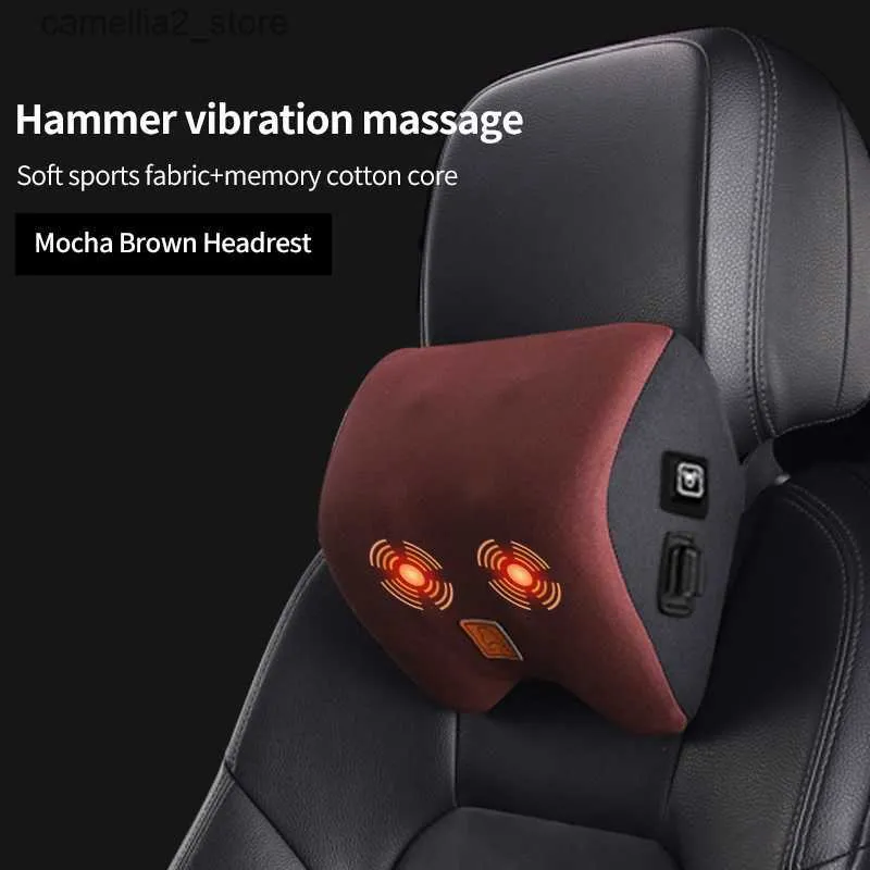 Auto-Massage-Kopfstütze, Nackenkissen, Lendenwirbelstütze, Auto