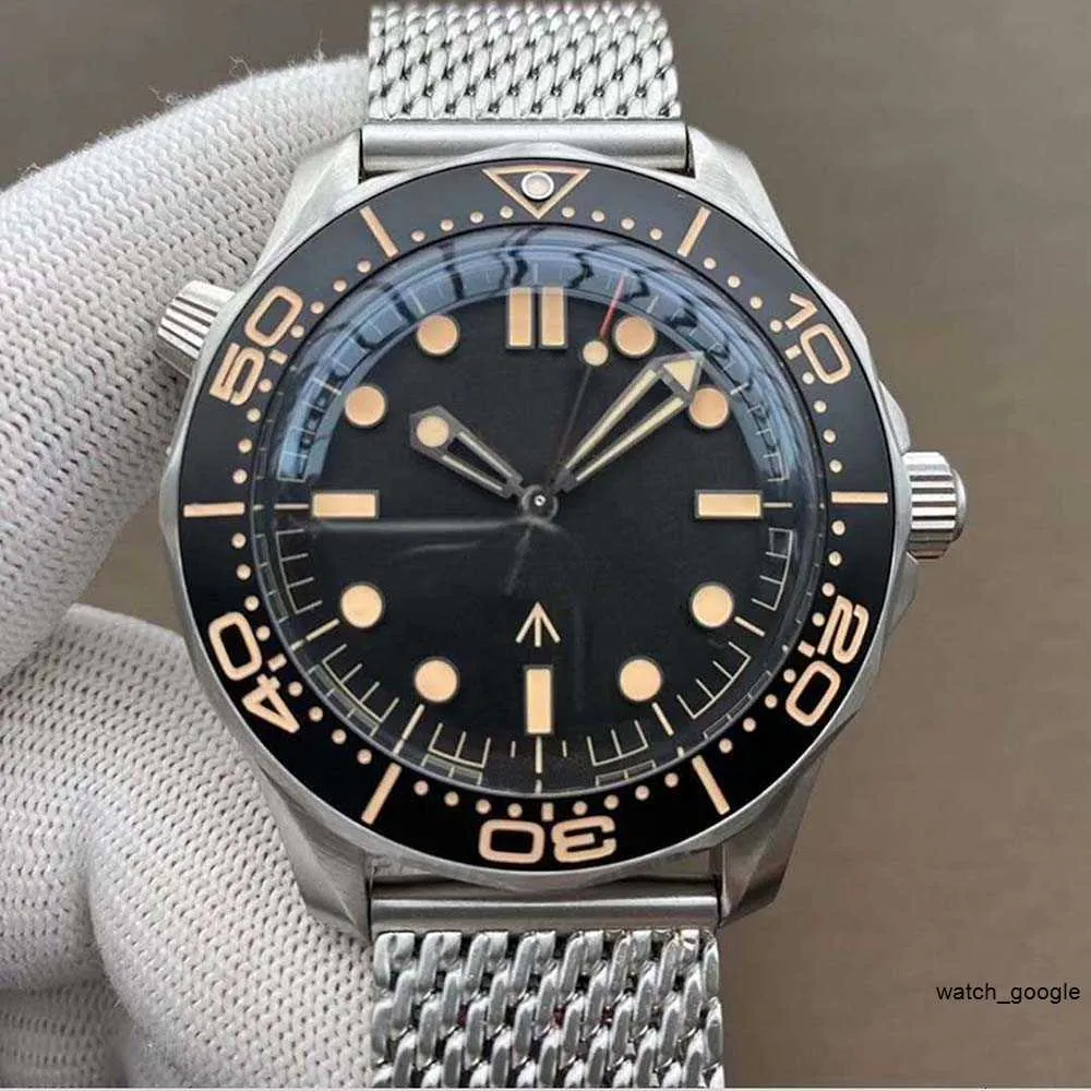 Ceramic Bezel Watch NTTD 42mm Ingen tid att dö män Orologio Sapphire Mens Watches Automatic Movement Mechanical Montre de Luxe Watch James Bond 007 Luxury Watches