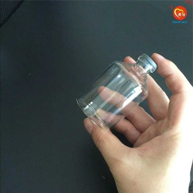 47*75*125mm 80ml Leakproof Glass Bottles with Rubber Cap Eco-Friendly Jars Vials Silicone 24pcs good qty Eaffd