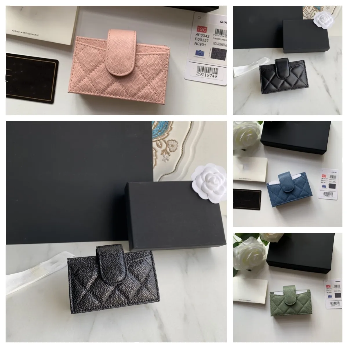 Mini Cute Bag Fashion Designer Leather Card Holder For Women With Gift Box dust bag A Top 1:1