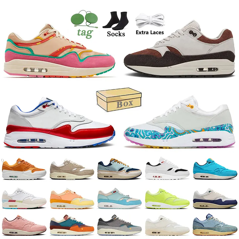 Com caixa Top Quality Patta 1 Running Shoes Família 87 Aura Urawa 86 OG Golf Big Bubble Ryder Cup Live To Play Kasina Won Ang Grey Mulheres Homens Grande Tamanho 36-47 Sapatilhas Treinadores