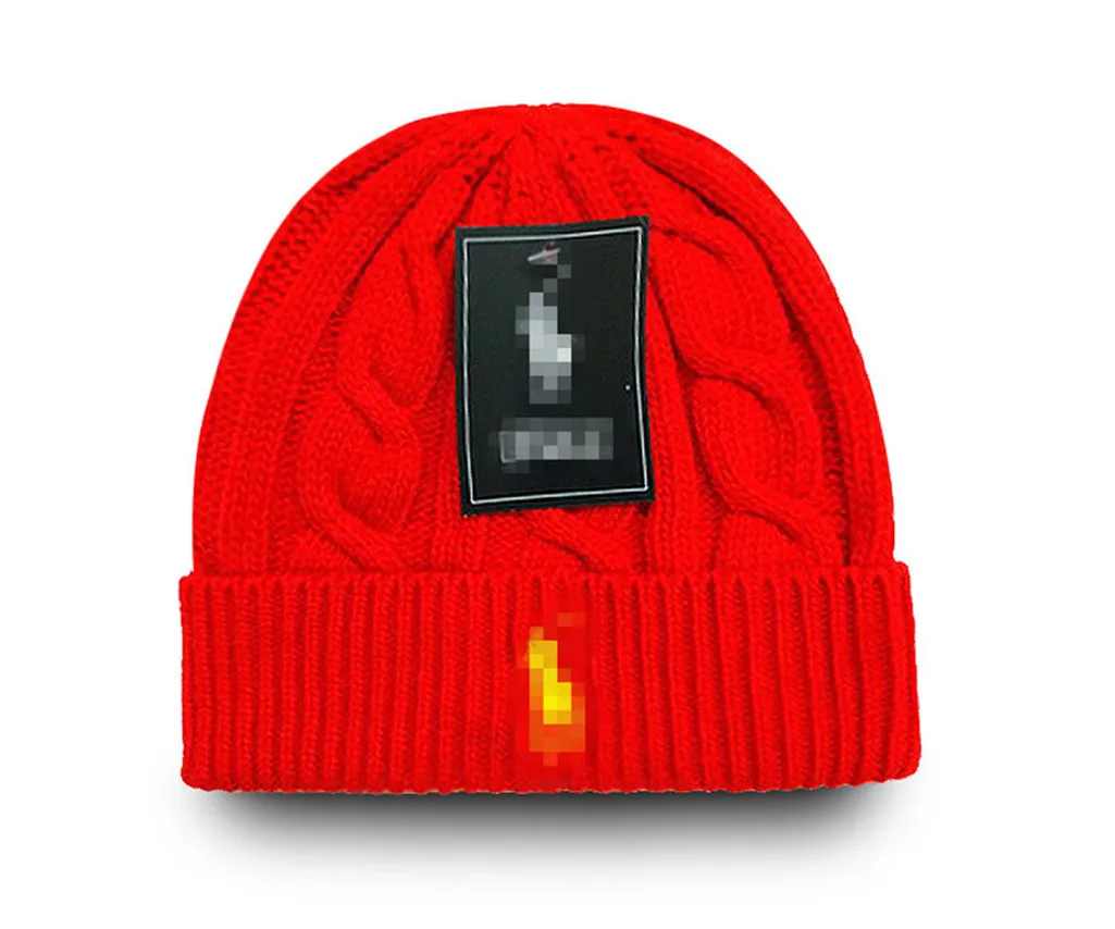 Beanie Tasarımcı Beanie Bonnet Şapka Kapağı Kış Şapkası Şapkalı Şapka Bahar Kafatası Kapakları Kış UNISEX KAZICI MEKTUPLARI Polo Günlük Açık Dış Mekan Şapkaları L-10