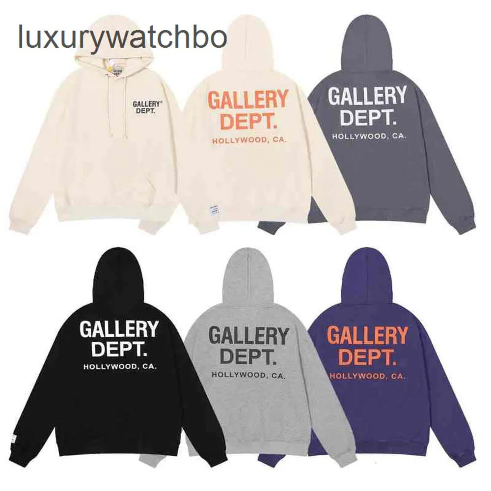 American Hoodies Man Galerileri Bölüm Sweater Sweaters 2023 Moda Hoodie Los Angeles Özel Baskılı Yüksek Gram Ağırlık Pamuk Terry 7fhm