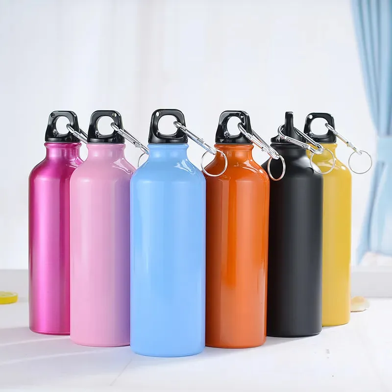 Tumblers Hiking Alloy Water Bottle 500ml Outdoor Portable Riding 231018