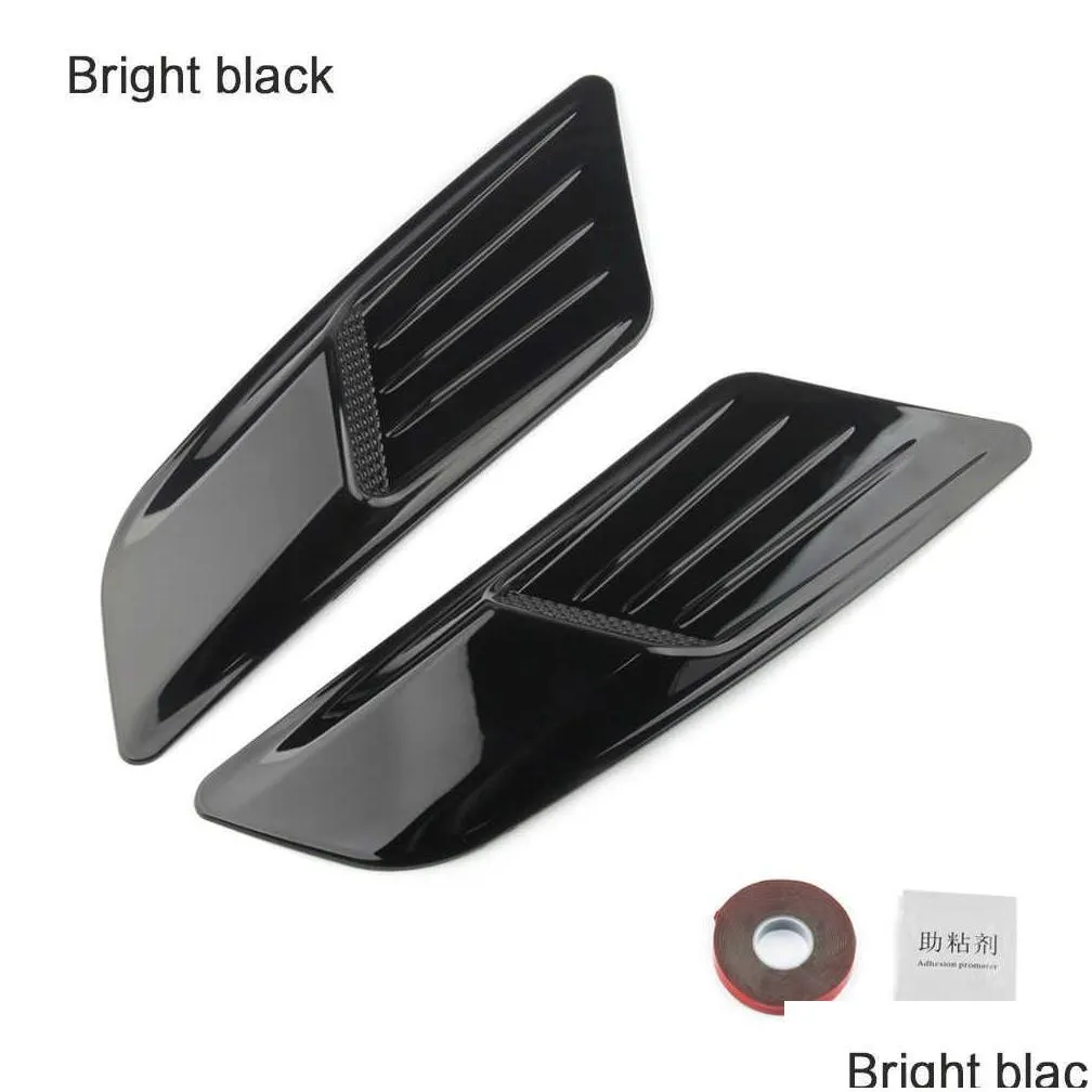 DHgate.com:1 Pair Black Side Air Intake Flow Vent Car Exterior ...