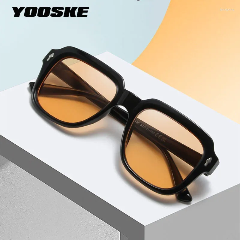 Sunglasses YOOSKE Retro Cool Small Frame Cat Eye For Women 2023 Luxury Sun Glasses Men Fashion Jelly Spring Hinges