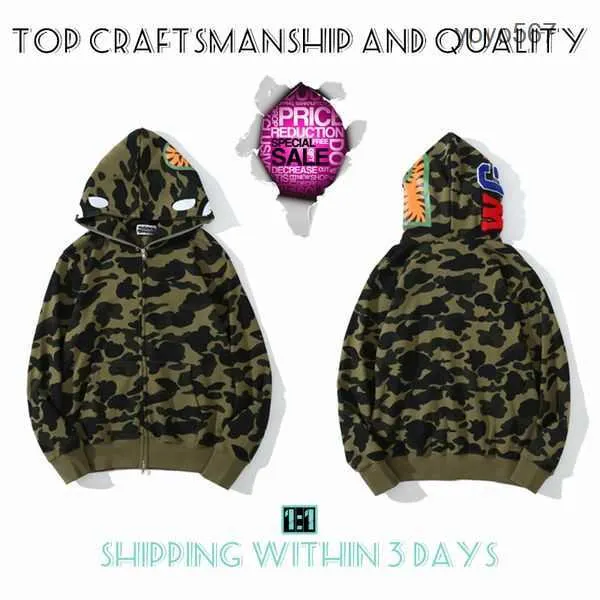 Bapes Hoodie Sweatshirts Vakmanschap Hoodies Jas Raster Sta Camo Sweatshirt Mode Veelkleurige Camouflage Hoodys O4ZF