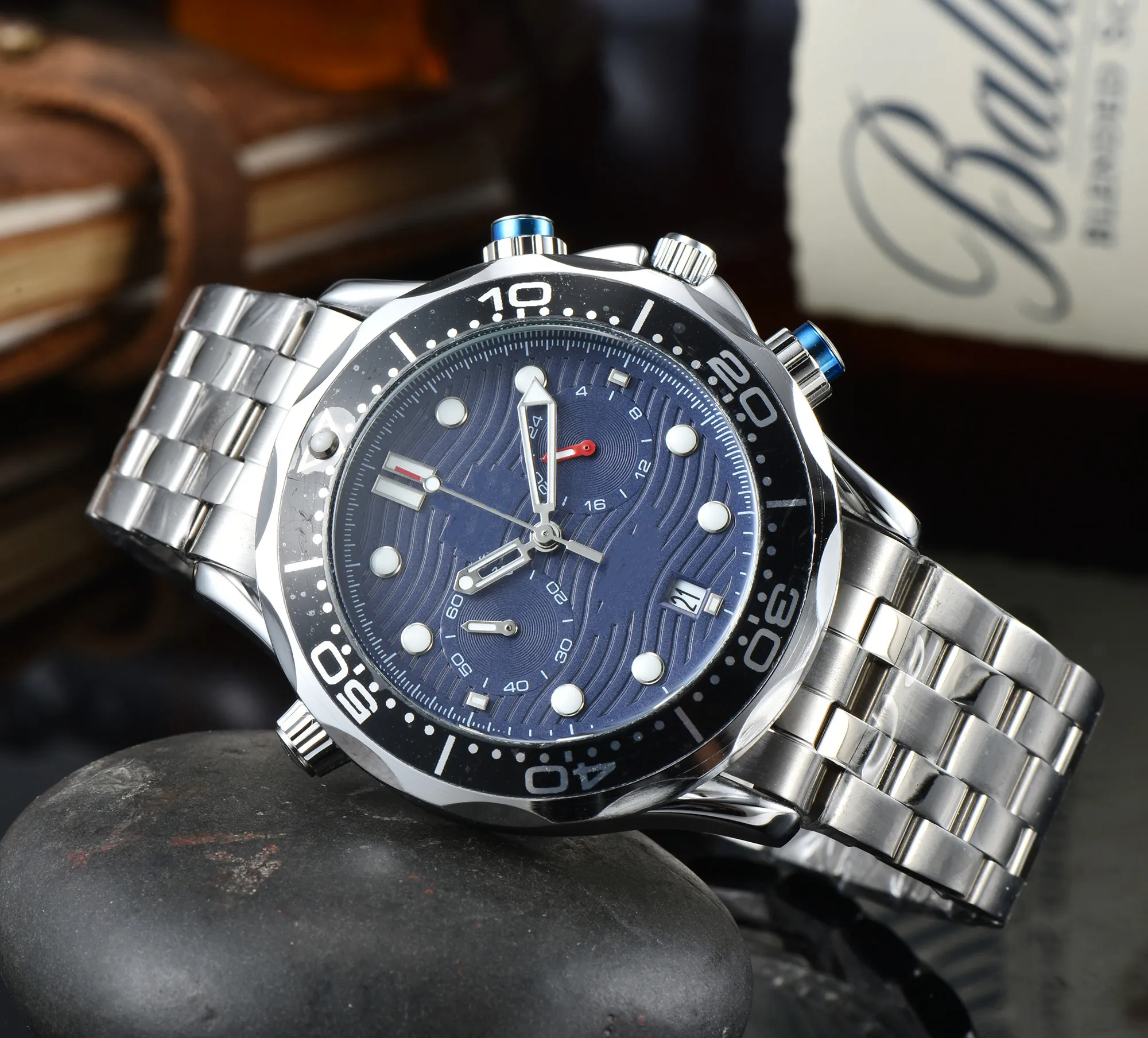 42mm Designer Watch For Men, High Quality Quartz Steel Strap Luxury