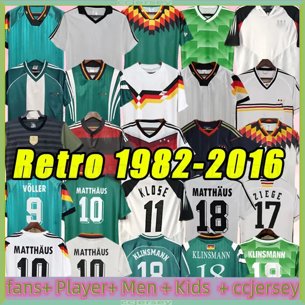 1988 1990 1996 1998 Futbol Forması Almanya Retro Littbarski Ballack Klinsmann 2006 2014 16 Gömlek Kalkbrenner Kahn1996 2004 Matthaus Hassler Bierhoff Klose