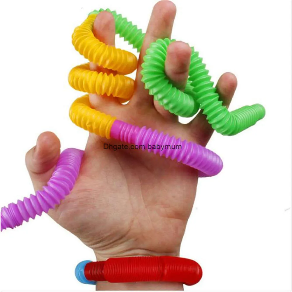 100pcs mini poptube sensory fidget pop tube twist twist toy regiety refiety squeez