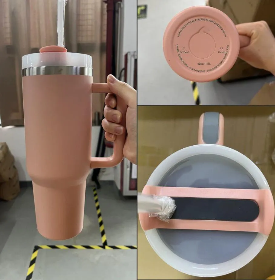 Pink Dune Quencher H2.0 40oz Tumblers Cups With Handle Insulated Car Mugs  With Lids And Straws Stainless Steel Coffee Termos Tumbler With Logo DHL  Shipping US Stock From Bestdeals, $8.49