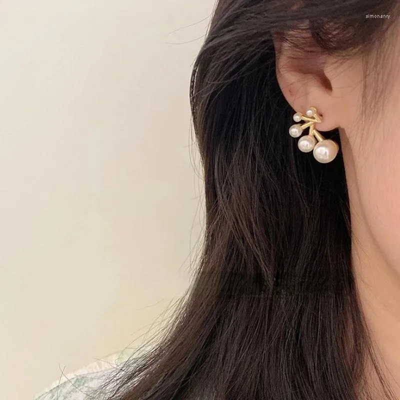 Dangle Earrings U-Magical Creative Simulation Pearl Gold Silver Color Color MetalEaring