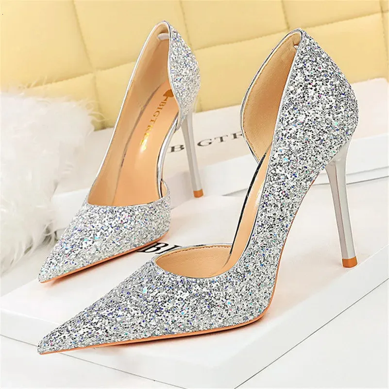 Shoes | Sexy Blue Gold Stiletto High Heel Pumps Fancy Prom | Poshmark