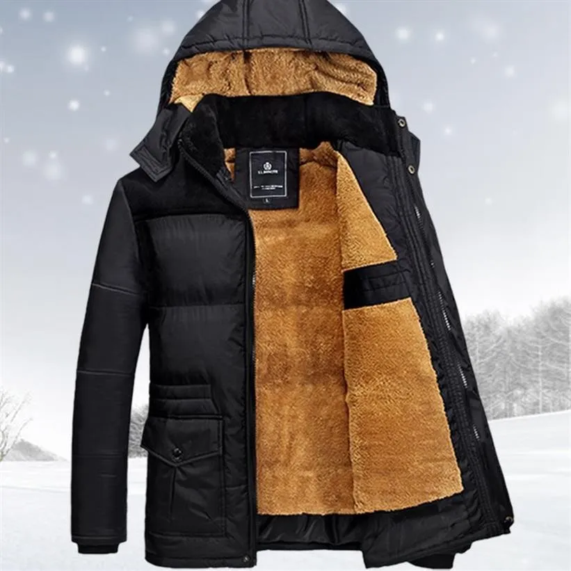 Maat M-5XL winterjas heren herenjas merk man kleding casacos masculino Dikke winterjassen198B