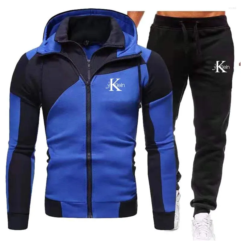 Hoodie Tracksuit Men tjock teknisk fleece byxor sportkläder hoodies jackor rymd bomullsbyxor kvinnors bottnar joggar man spring jacka muti mens sport