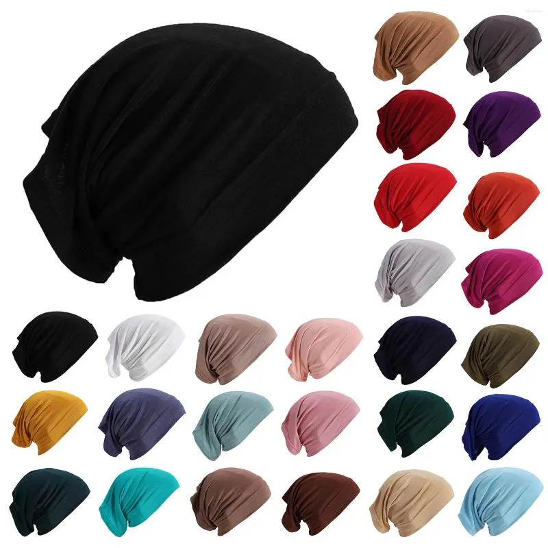 Cycling Caps Slip On Pre Tied Head Scarves Women Headwear Turban Wrap Headscarf For Girls Cap